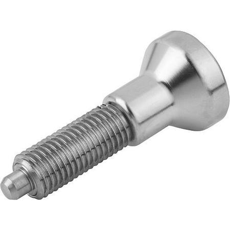 KIPP Indexing Plungers, all stainless steel, Style G, inch K0634.001410A7